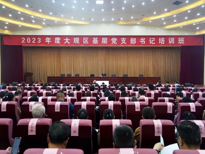 大观区举办基层党支部书记培训班